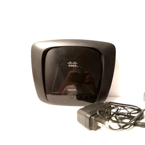 Cisco 2.4 GHz Band Linksys E-1000 Wireless -N- Router With Power Supply Tested - Picture 4 of 7